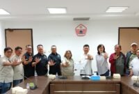 Foto: Pengurus Persatuan Wartawan Indonesia (PWI) Jaya yang dipimpin Ketua PWI Jaya Kesit Budi Handoyo melakukan audiensi dengan jajaran Komite Olahraga Nasional Indonesia (KONI) DKI Jakarta di Jakarta, Rabu (5/8/2026).