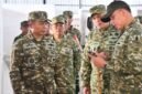 Foto: Pangdam V/Brawijaya Mayjen TNI Rudy Saladin bersama Danrem 081/DSJ Kolonel Arm Untoro Hariyanto meninjau fasilitas Koperasi Desa/Kelurahan Merah Putih (KDKMP) di Desa Bulakrejo, Kecamatan Balerejo, Kabupaten Madiun, Senin (10/8/2026).