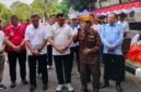 Foto: Seorang anggota Legiun Veteran Republik Indonesia (LVRI) menyampaikan pesan dalam kegiatan PRIMADONA yang digelar di halaman Kantor Wali Kota Jakarta Utara, Jumat (21/8/2026).