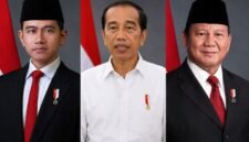Foto: Kolase, Joko Widodo (tengah) Gibran Rakabuming Raka (kiri) Prabowo Subianto (kanan). (Dok: Istimewa)