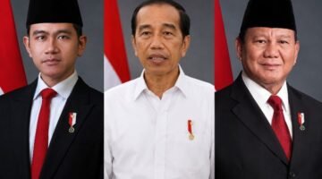 Foto: Kolase, Joko Widodo (tengah) Gibran Rakabuming Raka (kiri) Prabowo Subianto (kanan). (Dok: Istimewa)