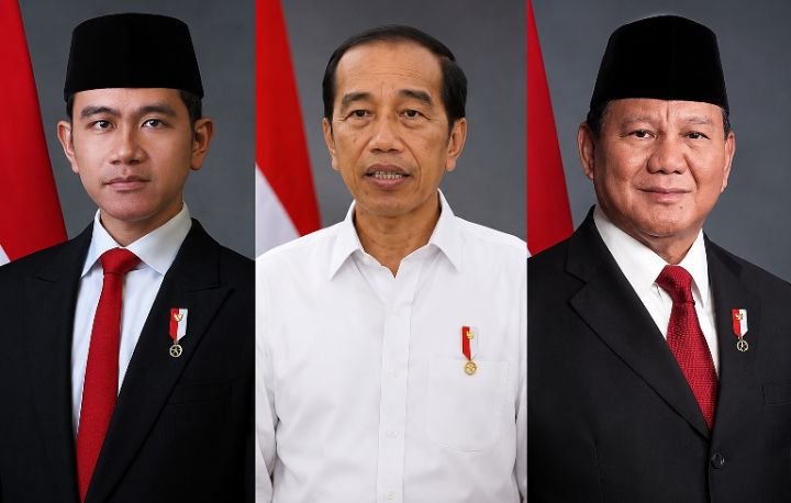 Foto: Kolase, Joko Widodo (tengah) Gibran Rakabuming Raka (kiri) Prabowo Subianto (kanan). (Dok: Istimewa)