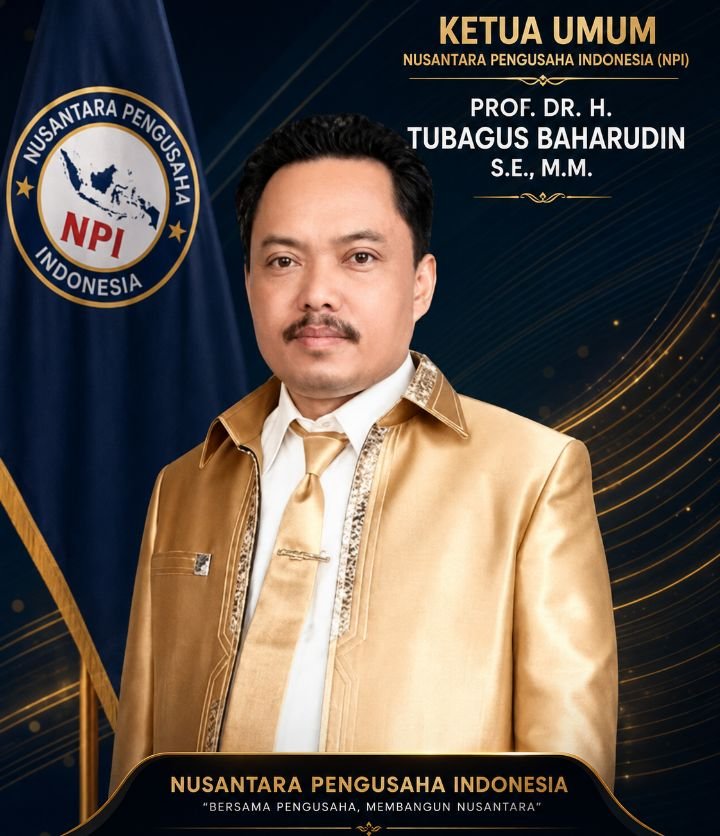 Foto: Ketua Umum (Ketum) Dewan Pimpinan Pusat (DPP) Nusantara Pengusaha Indonesia (NPI), Prof. Dr. H. Tubagus Baharudin, S.E., M.M. (Dok: okj/fn)