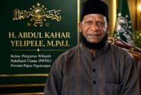 Foto: H. Abdul Kahar Yelipele, M.Pd.I., Ketua Pengurus Wilayah Nahdlatul Ulama (PWNU) Provinsi Papua Pegunungan. (Dok: Istimewa)