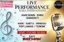 Foto: Flyer Jadwal Live Performance Batman Cafe. (Dok: Istimewa)