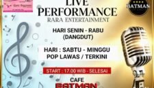Foto: Flyer Jadwal Live Performance Batman Cafe. (Dok: Istimewa)