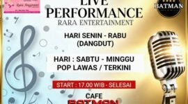 Foto: Flyer Jadwal Live Performance Batman Cafe. (Dok: Istimewa)