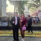 Foto: Ibu Lusiana Ng, Wakil Bendahara Umum PSMTI sekaligus Bendahara Umum Perwanti Pusat bersama Bapak Ricky Suharlim, Dewan Penasehat PSMTI di Istana Merdeka, Senin (17/8/2026). (Dok: Istimewa)