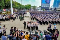 Foto: Polda Metro Jaya menyiagakan 9.242 personel gabungan untuk memberikan pelayanan, pengamanan, sekaligus menjaga kelancaran aktivitas masyarakat di wilayah hukumnya pada Selasa (18/8/2026). (Dok: Istimewa)