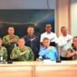 Foto: Jajaran Dinas Pembinaan Mental dan Ideologi TNI Angkatan Udara (Disbintalau) bersama perwakilan Konferensi Waligereja Indonesia (KWI) berfoto bersama seusai audiensi di Kantor KWI, Jakarta, Kamis (3/9/2026).
