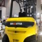 Foto: Unit forklift merek Shantui dipamerkan dalam gelaran Mining Expo 2026 di Jakarta International Expo (JIExpo) Kemayoran, Jakarta, Selasa (15/9/2026).