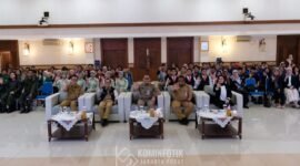 Foto:Sebanyak 100 mahasiswa dari sejumlah perguruan tinggi di wilayah Jakarta Pusat mengikuti Dialog Penguatan Ideologi dan Karakter Kebangsaan di Ruang Serbaguna Utama, Kantor Wali Kota Jakarta Pusat, Selasa (22/9/2026).