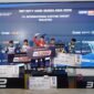 Muhammad FA Wibowo (merah), finish pertama di IAME Series Asia 2026 di Malaysia. (Foto: Ist )