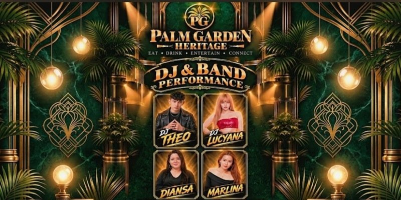 Foto: Palm Garden Heritage menyiapkan gelaran “DJ & Band Performance” untuk memeriahkan malam akhir pekan di Jakarta, Sabtu (26/9/2026).