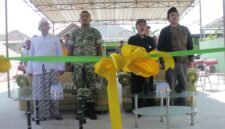 Foto: Peresmian Rumah Paritrana di Kelurahan Gayam, Sukoharjo, Jawa Tengah, ditandai dengan pembukaan pita oleh sejumlah tokoh yang hadir, Senin.