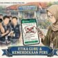 Foto: Ilustrasi menggambarkan polemik unggahan status WhatsApp yang diduga menyebut wartawan dengan istilah “laler hejo” setelah tim wartawan melakukan konfirmasi terkait program revitalisasi sekolah di SD Cadas Ngampar, Kabupaten Sukabumi.