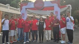 Foto: Jajaran BRI Cabang Pondok Indah bersama masyarakat mengikuti kegiatan Terongkong Merdeka Festival dalam rangka memeriahkan HUT ke-81 Kemerdekaan Republik Indonesia.