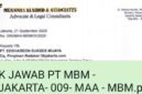 Foto: Surat Hal Jawab