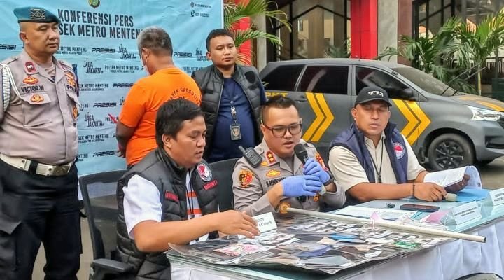 Foto: Kepolisian Sektor (Polsek) Metro Menteng mengungkap dugaan tindak pidana peredaran narkotika jenis sabu di wilayah Menteng, Jakarta Pusat. (Dok: Istimewa)