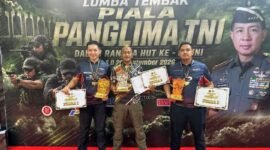 Foto: Teknisi KBR Madya Tk. II Korbrimob Polri, Kombes Pol. Rantau Isnur Eka, berhasil meraih sejumlah gelar juara pada Kejuaraan Panglima TNI Cup 2026 cabang tembak reaksi. (Istimewa)