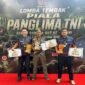 Foto: Teknisi KBR Madya Tk. II Korbrimob Polri, Kombes Pol. Rantau Isnur Eka, berhasil meraih sejumlah gelar juara pada Kejuaraan Panglima TNI Cup 2026 cabang tembak reaksi. (Istimewa)