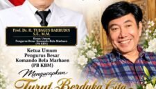 Foto: Ketua Umum Pengurus Besar Komando Bela Marhaen (PB KBM), Prof. Dr. H. Tubagus Bahrudin, S.E., M.M., menyampaikan ucapan belasungkawa atas wafatnya Mohammad Guruh Irianto Soekarnoputra atau yang dikenal sebagai Guruh Soekarnoputra. (Istimewa)