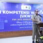 Foto: Wali Kota Administrasi Jakarta Pusat Drs.Arifin M A.P ketika membuka pelaksanaan UKW Angkatan ke-65 PWI Jaya, medio Mei 2026 lalu.
