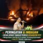 Foto: Tiga unit ekskavator yang diduga digunakan untuk aktivitas Pertambangan Tanpa Izin (PETI) dibakar warga di Desa Jambur Tarutung, Kecamatan Kotanopan, Kabupaten Mandailing Natal (Madina), Minggu (4/10/2026) dini hari.