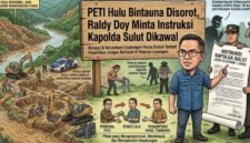 Foto: Ilustrasi aktivitas pertambangan emas tanpa izin (PETI) di kawasan Hulu Bintauna, Kabupaten Bolaang Mongondow Utara, yang menjadi sorotan. Pendiri Beranda Ruang Diskusi, Raldy Doy, meminta instruksi Kapolda Sulawesi Utara terkait penertiban PETI dan penyalahgunaan BBM bersubsidi dikawal secara konsisten.