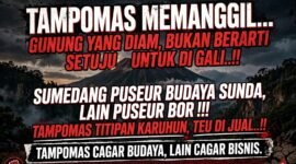 Foto:Seruan Selamatkan Gunung Tampomas, Warga Sumedang Tolak Rencana Geothermal.