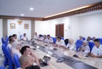 Foto: Wakil Wali Kota Administrasi Jakarta Timur, Kusmanto, memimpin sosialisasi aksi perubahan optimalisasi pelayanan hukum melalui inovasi Si Sakti Jaktim (Sarana Konsultasi dan Informasi Hukum Jakarta Timur) di Ruang Rapat Pangeran Jayakarta, Kantor Wali Kota Jakarta Timur, Rabu (21/10/2026). 