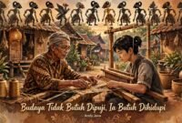 Foto: Pemerhati Lingkungan dan Budaya, Andy Java, menekankan pentingnya regenerasi dalam pelestarian budaya lokal. 