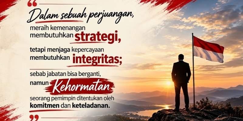 Foto: Irjen Pol (Purn) Heribertus Dahana Resmiwara atau Herry Dahana menyampaikan pesan reflektif tentang makna kepemimpinan. Menurutnya, strategi menjadi bagian penting dalam meraih kemenangan, tetapi integritas, komitmen, dan keteladanan merupakan fondasi utama untuk menjaga kepercayaan serta kehormatan seorang pemimpin. Jabatan bisa berganti, namun kehormatan akan melekat melalui sikap dan tindakan. Jakarta, Jumat (30/10/2026).