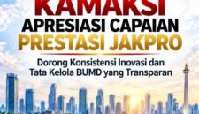 Foto; KAMAKSI mengapresiasi capaian prestasi PT Jakarta Propertindo (Perseroda) atau Jakpro dalam pengembangan infrastruktur perkotaan dan transportasi publik. Kaukus Muda Anti Korupsi (KAMAKSI) mendorong Jakpro untuk terus memperkuat inovasi serta menerapkan tata kelola perusahaan yang transparan, profesional, dan akuntabel agar setiap capaian memberikan manfaat nyata bagi masyarakat Jakarta.