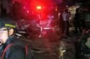 Foto: Personel Brimob dan petugas kepolisian berada di lokasi ledakan di kawasan Pasar Cimanggis, Ciputat, Tangerang Selatan, Rabu (14/10/2026)