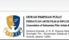 Rencana logo organisasi artis film yang akan didirikan. (Foto: screenshot WA)