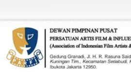 Rencana logo organisasi artis film yang akan didirikan. (Foto: screenshot WA)