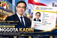 Foto: Direktur Utama sekaligus Chief Executive Officer (CEO) PT Brawijaya Mataram Nusantara, Rd Sandy M.I. Tumiwa, S.H., resmi menjadi anggota Kamar Dagang dan Industri (KADIN), Rabu (14/10/2026). (Istimewa)