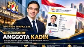 Foto: Direktur Utama sekaligus Chief Executive Officer (CEO) PT Brawijaya Mataram Nusantara, Rd Sandy M.I. Tumiwa, S.H., resmi menjadi anggota Kamar Dagang dan Industri (KADIN), Rabu (14/10/2026). (Istimewa)