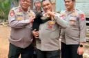 Foto: Polri selamatkan anak beruang madu di Karhutla Kalimantan Tengah, Jumat (23/10/2026). (Istimewa)