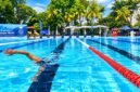 Foto: Aksi pertama berupa renang estafet selama 24 jam tanpa henti dilaksanakan pada Sabtu, 24 Oktober 2026, di kolam tanding Atlantis Water Adventure. Sebanyak 21 perenang yang merupakan lifeguard. (Dok: Fahmy/okj)