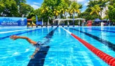 Foto: Aksi pertama berupa renang estafet selama 24 jam tanpa henti dilaksanakan pada Sabtu, 24 Oktober 2026, di kolam tanding Atlantis Water Adventure. Sebanyak 21 perenang yang merupakan lifeguard. (Dok: Fahmy/okj)