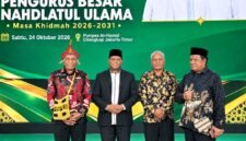 Foto: (kiri-kedua ) Ketua Pengurus Wilayah Nahdlatul Ulama (PWNU) Provinsi Papua Pegunungan, H. Abdul Qahar Yelipele, M.Pd.I. (Istimewa)