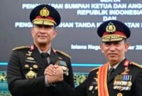Foto: Pisah sambut Kapolri dari Jenderal Listyo Sigit kepada Jenderal Suyudi Aryo Seto. (Istimewa)
