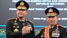 Foto: Pisah sambut Kapolri dari Jenderal Listyo Sigit kepada Jenderal Suyudi Aryo Seto. (Istimewa)
