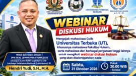 Foto: Flyer Webinar Diskusi Hukum. (Istimewa)