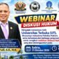 Foto: Flyer Webinar Diskusi Hukum. (Istimewa)