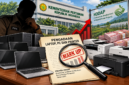 Foto: Ilustrasi berita “Pengadaan Laptop hingga Printer Proyek HDDAP Kementan Disorot” telah dibuat dengan gaya ilustrasi jurnalistik investigatif.